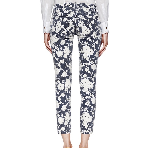 Tory Burch Floral Alexa Cropped Skinny Jean - Picture 5 of 6